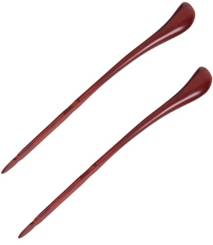 BESTonZON 2 Stück Dulcimer Übungshämmer Aus Braunem Rosenholz Professionelles Hackbretthammer Mit Aufbewahrungseimer Langlebiges Premium Hackbrettzubehör Für Musiker