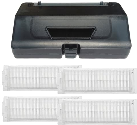 2 in 1 Wassertank Staubbox Kompatibel mit XiaoMi Mijia S10 S12 B106GLRobot Mop 2S / Mop Pro STYJ02YM / 3C / VIOMI V2 / V3 Saugroboter Zubehör