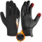 HANDLANDY Winter-Laufhandschuhe für Herren und Damen, thermischer Anti-Rutsch-Griff, kaltes Wetter, Touchscreen Radfahren Sporthandschuhe, Schwarz , 95