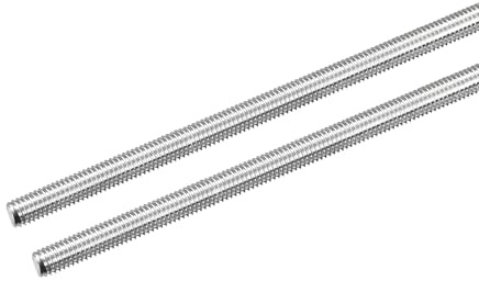 QUARKZMAN Barra Filettata M5 x 150mm Passo Filettatura 0.8mm Perni Barra Filettata in Acciaio Inox 304 Destre Completamente Filettati Aste 2 Pezzi