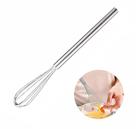 Schneebesen, Schneebesen Edelstahl, Whisk Quirl Küche, Mini Rührbesen, Ballonschneebesen aus Edelstahl, Robuster Rührbesen für Mischen, Rühren Von Teig, Eiern, Aufschäumen, Schlagen