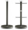 Swan SWKA18531GRP Townhouse Towel Pole and 6 Mug Tree Set with Colour Coated Iron, Chrome Accents and Weighted Bases, Graphite Grey
