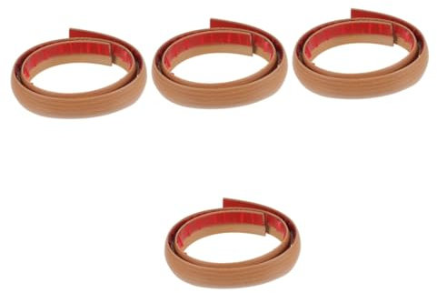 Angoily 4 Stück Bodendeckleisten Teppichkantenleiste Dekorative Bodenleiste Teppich zum Fliesenstreifen Kabelabdeckungen Böden Tür Leitung Wand nicht Boden Übergang Teppichrandstreifen PVC