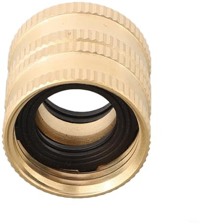 Raccord de tuyau d'arrosage avec double extrémité femelle Adaptateur en métal pour 2 raccords de tuyau mâles