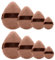 8 Stück Gesicht Soft Triangle Makeup Puff 4 Größen Puderquaste Set Weiche Plüsch Einstellung Beauty Blender Schwamm Beauty Make-up Werkzeuge für Trocken- und Nass-Concealer Lose Körper