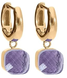 Qudo Firenze Creolen gold farben/Edelstahl beschichtet
