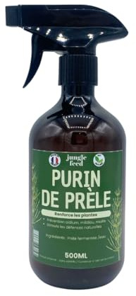 Jungle Feed Purin de Prêle 100% Naturel 500 ml | Renforce les Défenses des Plantes, Prévention Mildiou, Fabriqué en France