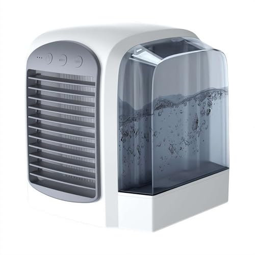 Breeze Box Air Conditioner, 2025 New 3-in-1 Mini Air Conditioner, Humidifier&Air Purifier, Breeze Box Portable Ac, Low Noise, Fast Cooling with Dynamic Ice Mist Technology for Bedroom Office Home