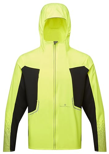 Ronhill Running, Men's Tech Reflect Jacket, Fluo Yellow/Black/Reflect, XL
