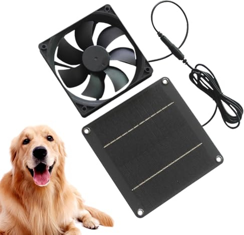 Generisch Ventilateur solaire de grenier étanche 20 W - Ventilateur de ventilation solaire - Ventilateur éolien pour niche, serre, garage, grenier