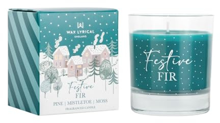 Wax Lyrical Festive Fir Candle | Refreshing Forest Scent | Rich & Woody | Up to 42 Hours