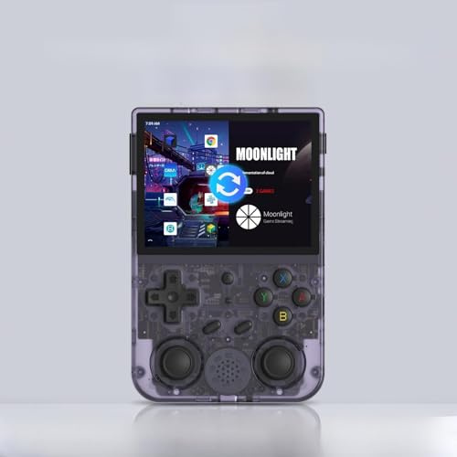 ERYUE Consola de Juegos Portátil Retro RG353V con Pantalla Muy Clara para Jugadores Que Disfrutan de Varios Juegos para Adultos y Niños Material ABS (16-64G)