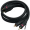 Cavo Audio 2 Rca x 2 Rca (M) Conduttore Extra I Booster Massa 1,5 Mt NERO Monacor