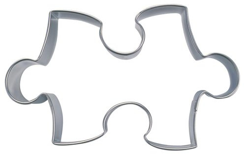 Staedter Haus Puzzle Ausstecher, Edelstahl, Silber, Edelstahl, Silber, 6.5 cm