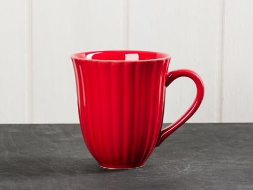 IB Laursen Kaffeebecher, Tasse MYNTE Strawberry rot für 300ml H. 10cm Steingut