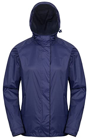 Mountain Warehouse Torrent Womens Waterproof Jacket | Ladies Water Resistant & Lightweight Rain Coat with Hood, Fully Taped Seams & 2 Zipped Pockets for Storage, For Any Weather