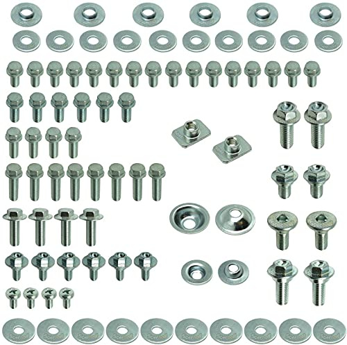66pc Specbolt Kawasaki KX & KXF Body Bolt KIT for Plastics Seat Fenders shrouds Number Plates Fasteners fit KX60 KX80 KX85 KX100 KX125 KX250 KX500 KX250F KX450F KXF250 & KXF450