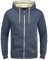 Blend BHHulker Herren Sweatjacke Kapuzenjacke Hoodie mit Kapuze Reißverschluss Kängurutasche Baumwollmischung Regular fit, Größe:2XL, Farbe:Navy (70230)