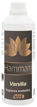 Idrobath Parfum aromatique vanilla concentré 500 ml – Parfum pour salle de bain turc et hammam.