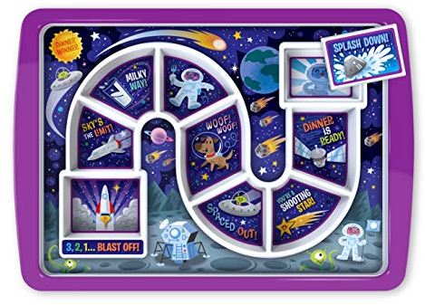 Fred Dinner Winner 5246637 Plateau pour enfant Motif espace