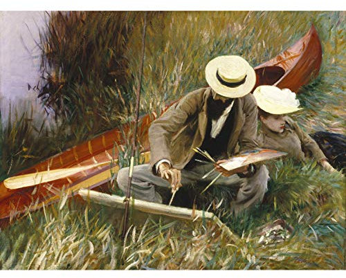 John Singer Sargent An Out Of Doors Study Großer Kunstdruck Leinwand Premium Poster Wandbild