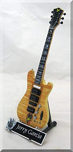 JERRY GARCIA Miniatur-Gitarre WOLF mit Gitarrenplektrum