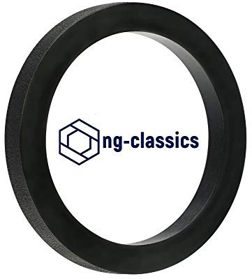 Flachdichtungen Gummidichtungen EPDM 3/8, 1/2, 3/4, G3/4, 1, G1, 1 1/4, 1 1/2, 2 für Sanitär, Garten, Bad, Küche, Handwerk (10 Stück 1 1/2, 44x38x2mm N)