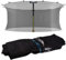 Kinetic Sports Trampolin Sicherheitsnetz - Ersatznetz mit Reißverschluss und Sicherheitsclips, Schutznetz, UV-beständig, Ersatz Fangnetz für Gartentrampoline, Ø 490 cm