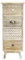 Rebecca Mobili Vintage Holz Nachttisch, Kleine Kommode mit Schubladen, 4 Schubladen, Hellbraun Weiß Antiquarisch, Leinen Verstauraum - Größe: 81,5 × 30 × 30 cm (H×B×T) - Art. RE6619