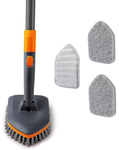 CLEANHOME Estropajo para Azulejos con 3 Funciones Gris
