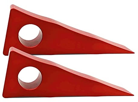 Motis Forcible Entry Wedges & Door Stoppers, Durable & Easy to Use Firefighter Tool. Aluminum Wedge to Pry Open Doors, Windows & More, Red