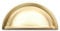 Box of 10 x 64mm Brushed Brass Cup Handles for Kitchen Cabinets | Bedroom | Furniture | Cupboards