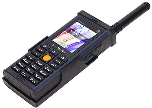 GSM 2G Unlocked Basic Senior Phone, Senior Cell Phone 4 SIM Card Slot, Big Button Large Volume Phone Easy to Use for Elderly, with Removable Antenna, Support MP3, Radio, Flashlight(Navy blue)