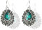 Vintage Bohemian Schmuck Frauen Natürliche Türkis Teardrop Ohrring Lange Tropfen Baumeln Ohrringe Geschickt und professionell
