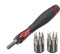 Rolson 28286 15 Pc Ratchet Precision Screwdriver &Bit Set