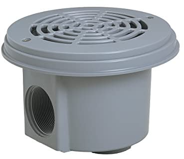 Hayward - Lot de 2 bondes de Fond pour Piscine Liner - Gris Clair - 3253LGPAK2