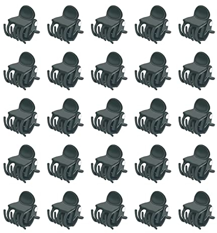 KINGLAKE 50 Pcs Orchid Clips, Plant Clips Garden Flower Clips for Orchid Stem Support, Dark Green