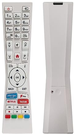 Replacement Remote Control For JVC RM-C3339 TV Remote Control For LT-32C601 - White