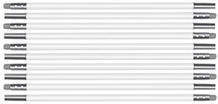 Tiges en Nylon 400 cm de Long, Lot de 10 Tiges en 40cm Nylon Fflexibles, Brosses de Nettoyage de Cheminée