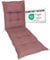 Herlag Liegenauflage AVA 190x60x9cm | Extra Dickes Liegepolster 9cm mit Kopfpolster | Polsterauflage für Gartenliege mit Deluxe-Komfort | Öko Tex 100 | Rosé