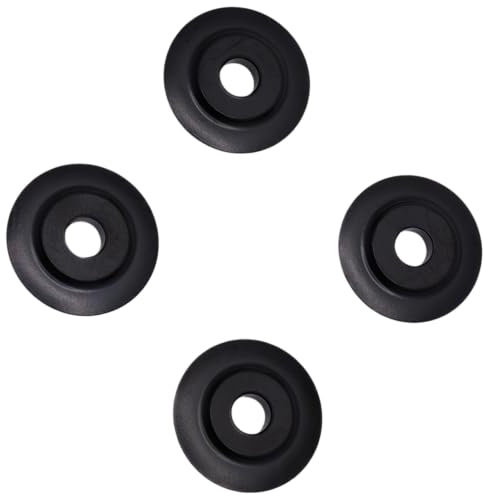 KOLEOLL 48-38-0010 Rohrschneider-Rad, 4 Stück, für C12 PC Akku-Rohrschneider, Milwaukee M12 C12PC Kupferschneider, Schwarz, aus gehärtetem schwarzem Oxidstahl, für Kupferrohre