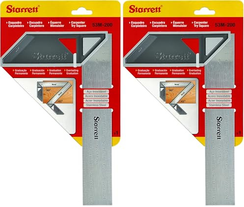 Starrett K53M-200-S Dreikant (Packung mit 2)