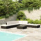 Homgoday 8-teiliges Outdoor-Sofa-Set mit Kissen aus schwarzem Polyrattan, Schlafsofa, Schlafsofa, Schlafsofa, Schlafsofa, Sofabett für den Außenbereich, Gartenmöbel