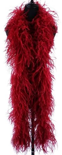 RAEF 2 Meter 4-Fach Straußenfedern Boa Vintage Feder Schal Schal Party Kleidung Hochzeit Kleider Dekor Plumas Trim
