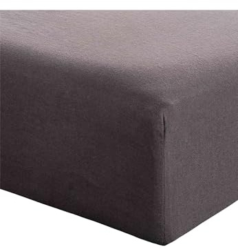 Mela - Jersey Spannbetttuch PAMBAN | Nachhaltig mit Fairtrade Cotton, GOTS & Grüner Knopf Zertifizierung (Basalt Grau, 90x200cm)
