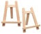 2 Stück Mini Staffeleien Holz (20x28cm), Kleine Staffelei Holz für Bilder, Tischstaffelei Holz Klein für Ausstellung von Malerei, Zeichnung, Bilderrahmen