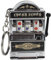 Fonowx Mini Glücksspiel Spielautomat Schlüsselanhänger, Mini Casino Glücksbringer Jackpot Schlüsselanhänger, Kreativer Autoschmuck Schlüsselanhänger Kids Funny Gag Toys für Junge Männer, Silber