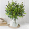 SOMYTING Lot de 5 branches d'olivier artificielles avec tiges et branches pour vases, bouquets de mariage, arrangement floral, décoration de verdure (olive verte)