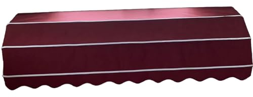 Markise Markise, einziehbar, Mehrfarbig und regenfest, für Tür, Veranda oder Fenster, (Color : C-12, Size : 2.8 * 0.6m/9.1 * 1.9Ft)