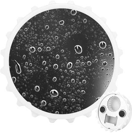 Abridor de botellas con imanes de nevera portátil y fuertes para ventana de coche, bonito estilo blanco para cocina, decoración del hogar, al aire libre